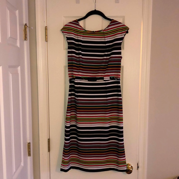 ILE New York Dresses & Skirts - ILE New York Belted Striped Dress